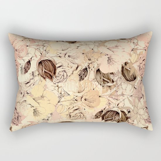 pattern Flowers Rectangular Pillow