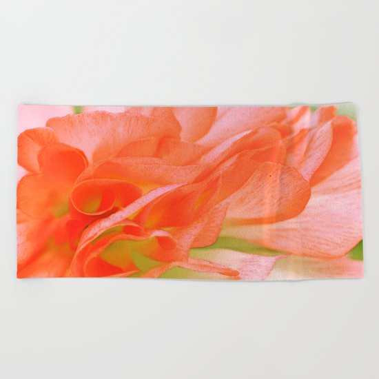 Vintage Ranunculus (6) Beach Towel