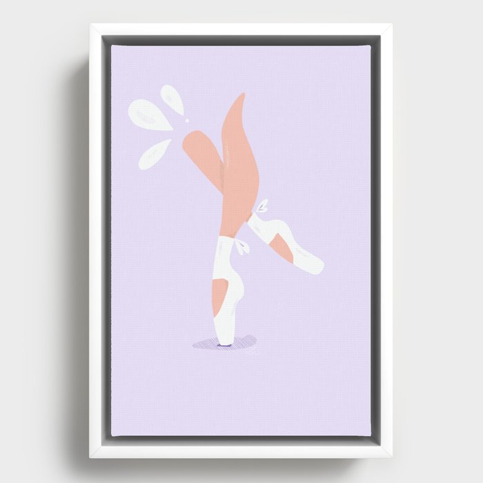 Ballet dancer Framed Canvas