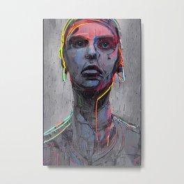 Cyberpunk - Woman #4 Metal Print | Graphicdesign, Cyberpunkaesthetic, Sciencefiction, Neon, Digital, Digitalcreation 