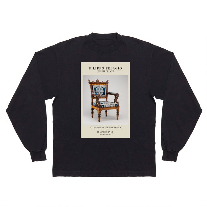 Vintage designer chair | Inspirational quote 25 Long Sleeve T Shirt