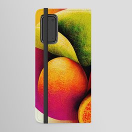 Tropical Fruit - Abstract Minimalist Digital Retro Poster Art Android Wallet Case