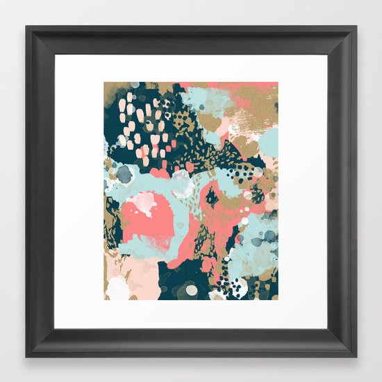 Eisley Modern Fresh Abstract Painting In Bright Colors Perfect