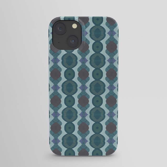 abstract pattern in gray colors with browns iPhone Case