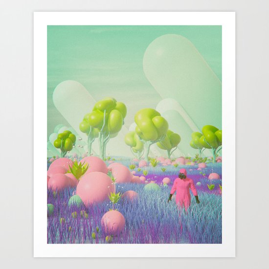 KINDA SUPER MARIO WORLD WITH DUDE (everyday 02.07.17) Art Print