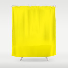 Canary Yellow Shower Curtain