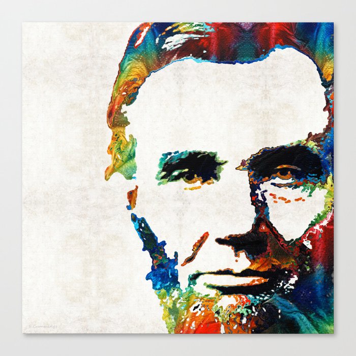 Canvas Lincoln Tech >> Abraham Lincoln Art Colorful Abe By Sharon Cummings Canvas Print Canvas Lincoln Tech >> Abraham Lincoln Art Colorful Abe By Sharon Cummings Canvas Print
