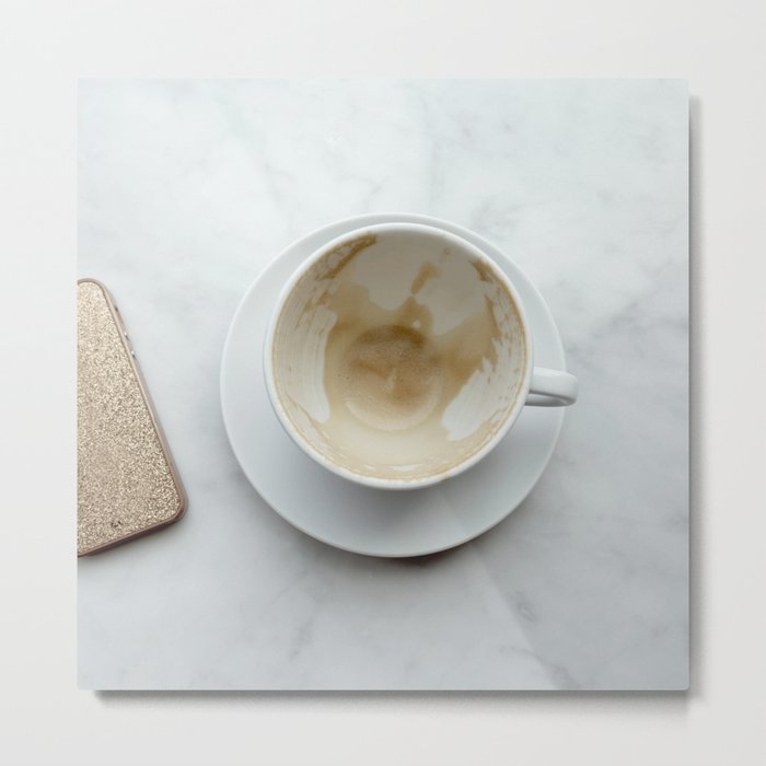 Empty Coffee Cup Metal Print