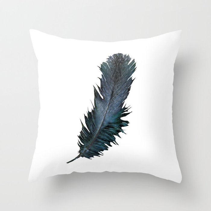 Feather - Enjoy the difference! Throw Pillow