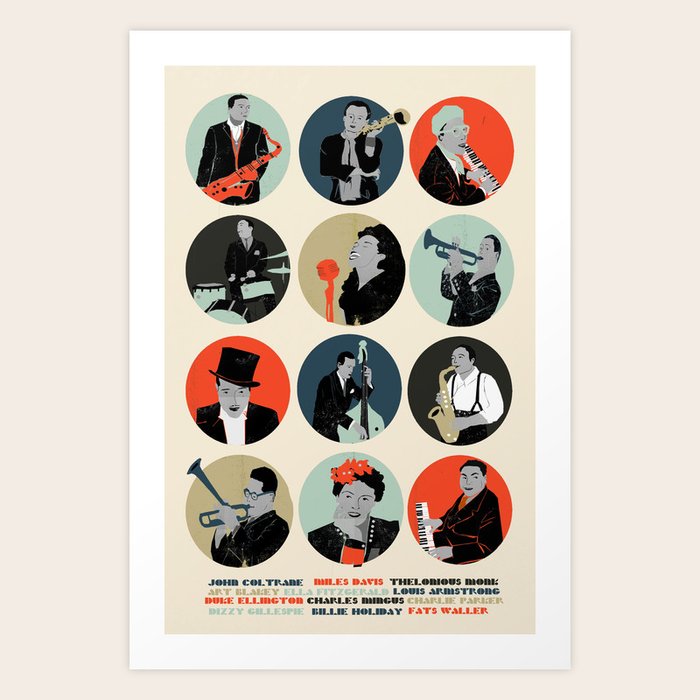 Jazz Art Print by Prelude Posters Society6