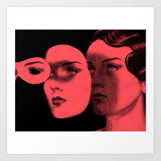 mask Art Print