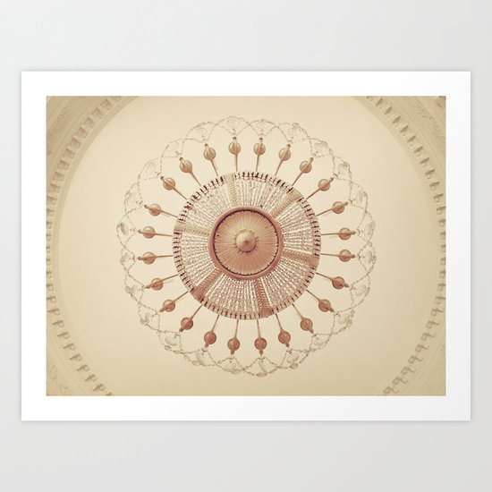 French Chandelier Art Print
