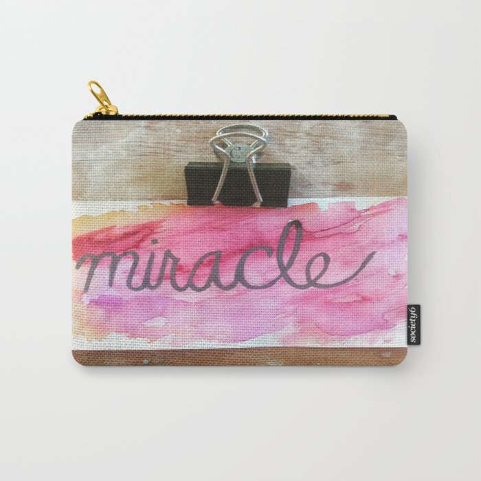 miracle watercolor print Carry-All Pouch