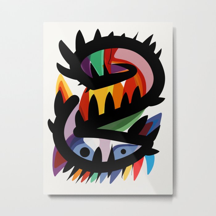Depemiro Abstract Colorful Art Metal Print