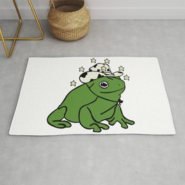 Frog With A Cowboy Hat Rug