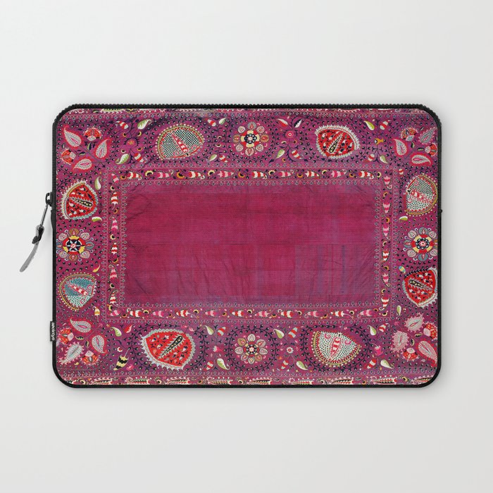 Shakhrisyabz  Southwest Uzbekistan Suzani Embroidery Print Laptop Sleeve