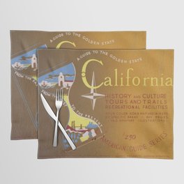 Vintage California Travel Poster Placemat