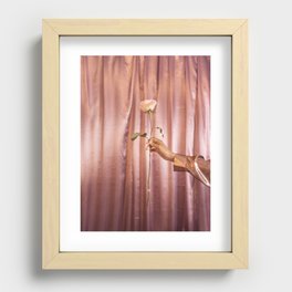Glitter rose Recessed Framed Print