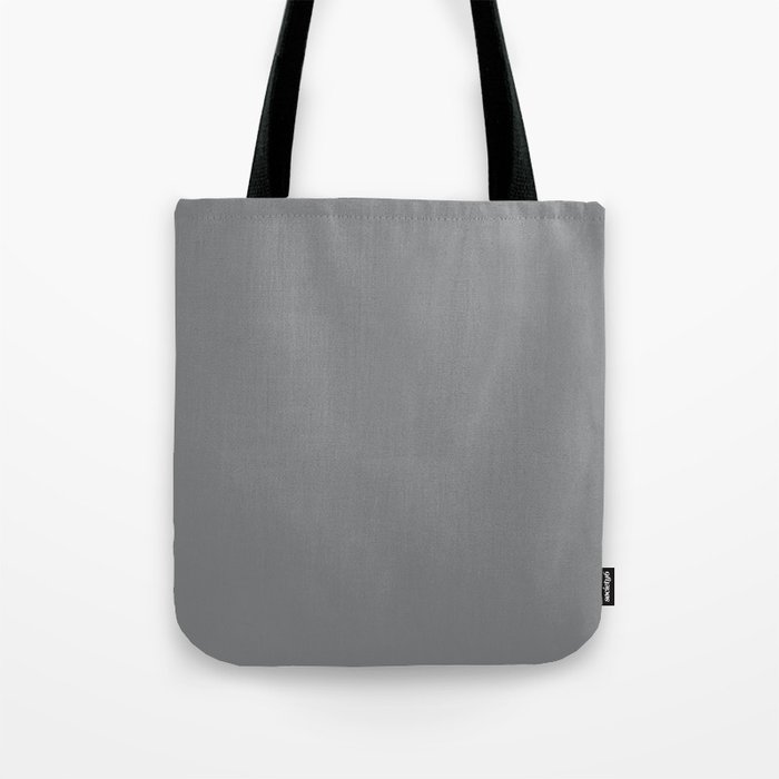 Medium Gray Grey Solid Color Pairs Dunn & Edwards Storm Cloud DE6362 / Accent Shade / Hue / All One Tote Bag