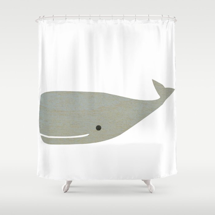little whale Shower Curtain