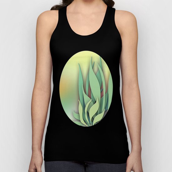 Abstract Plant in the Summer Unisex Tank Top