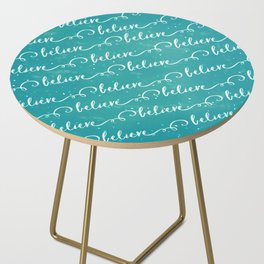 Believe in Blue Side Table