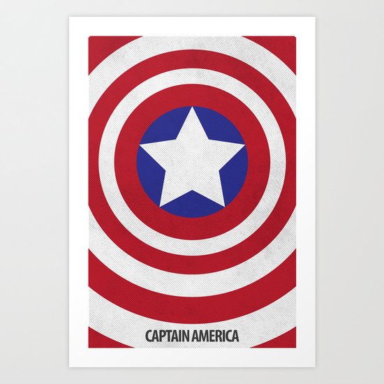 Captain America Art Print