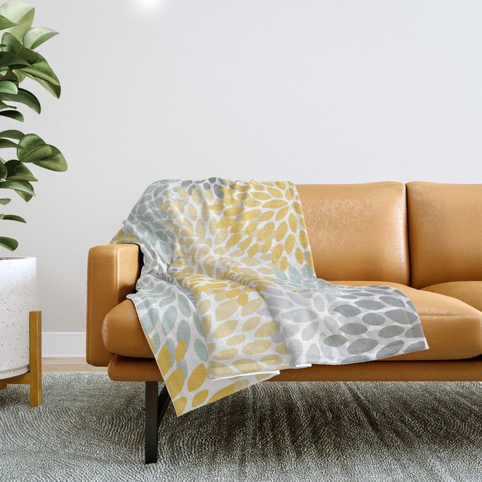 Yellow floral 2025 blanket