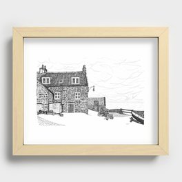 Crail: Old Harbour house.... Fife, in Scotland Recessed Framed Print
