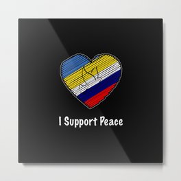 I Support Peace Metal Print