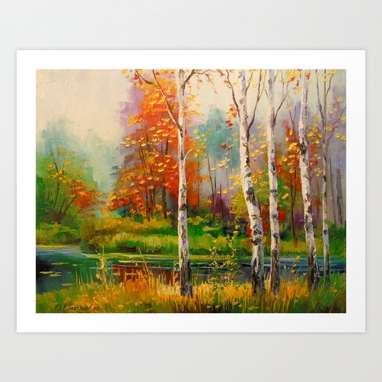 Melody of autumn Art Print