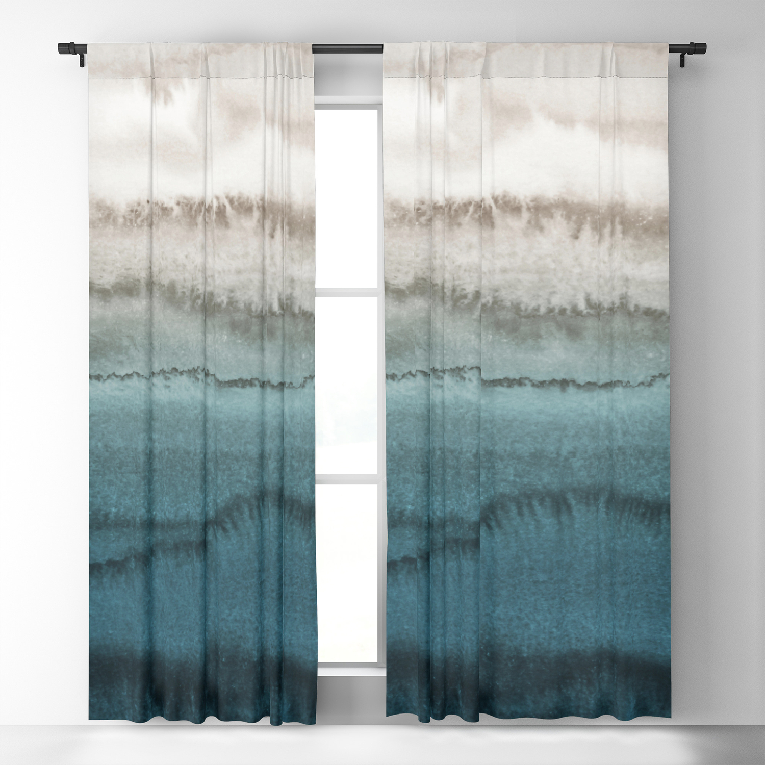 shower curtains teal and grey