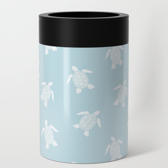 Sea Turtle pattern. Marine animal Digital Illustration Background Can Cooler