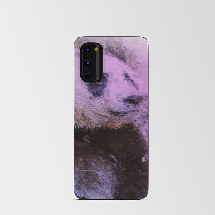 Watercolor Rainbow Panda Bear Android Card Case