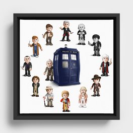 Timelord Clock Framed Canvas