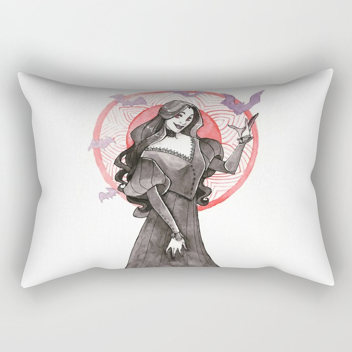 Vampire Girl Rectangular Pillow