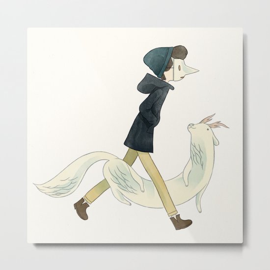 nega Metal Print