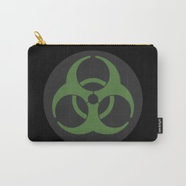Radiation Biohazard Death Quarantine. Set Signs. Black Background. Radioactive symbol design Carry-All Pouch