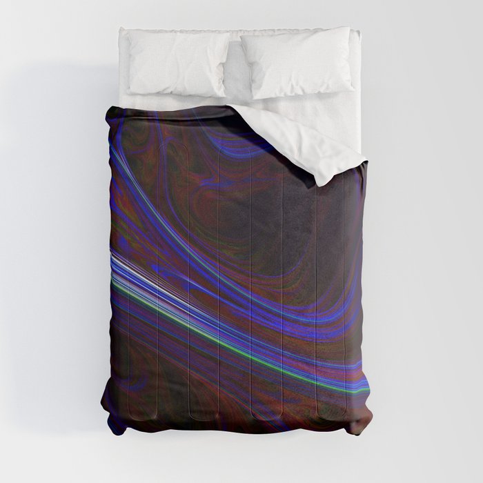 surreal futuristic abstract digital 3d fractal design art Comforter