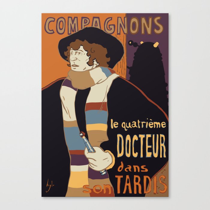 Le Fourth Doctor Canvas Print