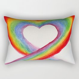 Rainbow heart Rectangular Pillow