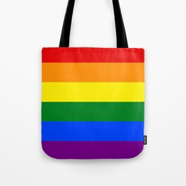 Lgbt 6 color rainbow flag lesbian gay bisexuel transgender and queer  Tote Bag