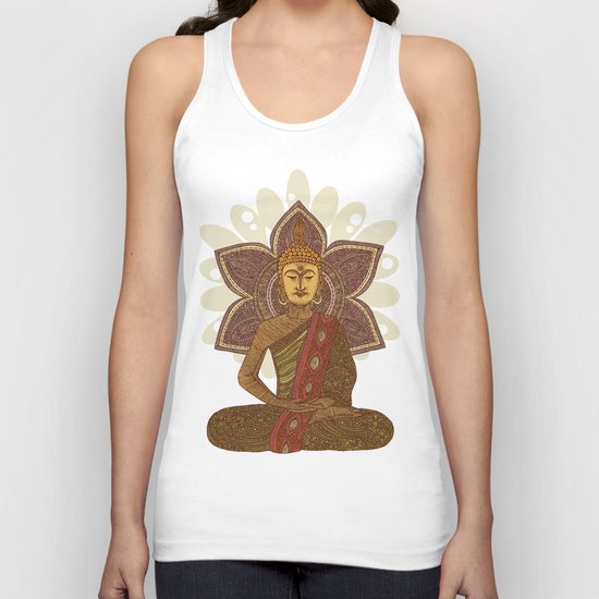 Sitting Buddha Unisex Tank Top