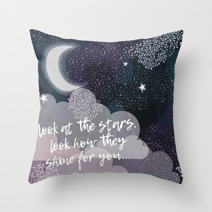 Starry Night Collection ||: Look At The Stars Throw Pillow