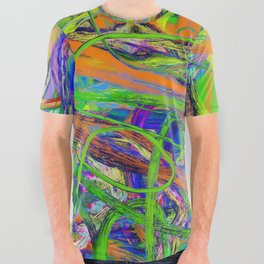 Abstract expressionist Art. Abstract Painting 75. All Over Graphic Tee