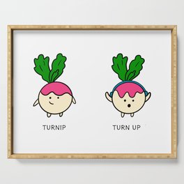 Turnip, Turn up Doodle Serving Tray