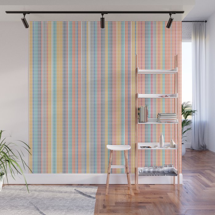 Color grid Wall Mural