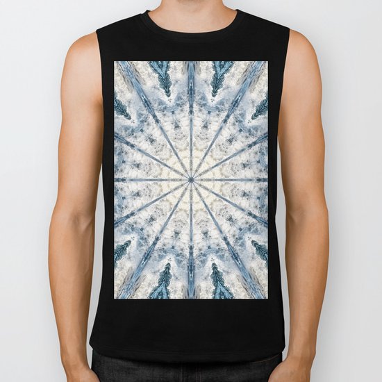 Beautiful abstract kaleidoscope of surf Biker Tank