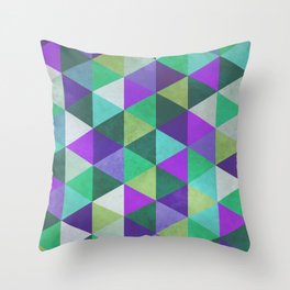 Geometric Contrast 2 Throw Pillow
