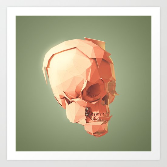 Skull Le Fort Art Print